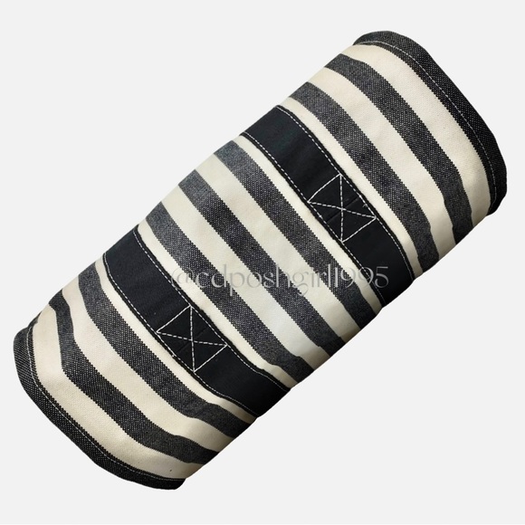 HERMES Striped 'Cannes' large Tote Fourre-tout bag + attached Hermès case - Picture 8 of 16